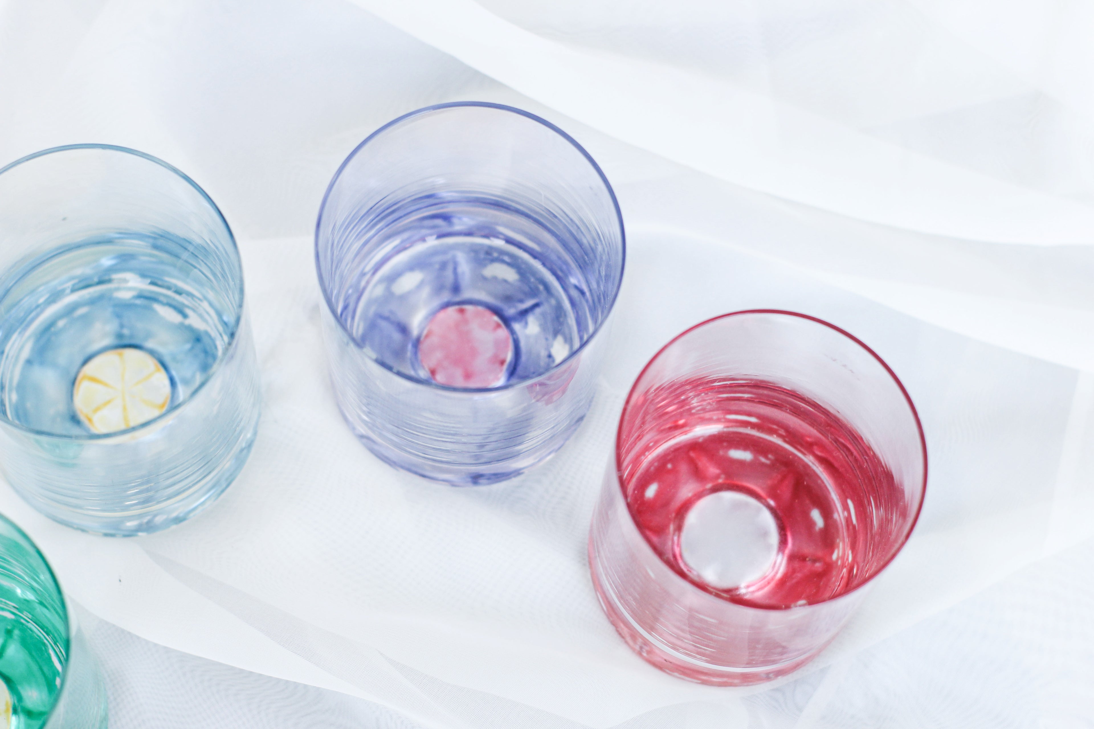 Rainbow Colored Glass Set