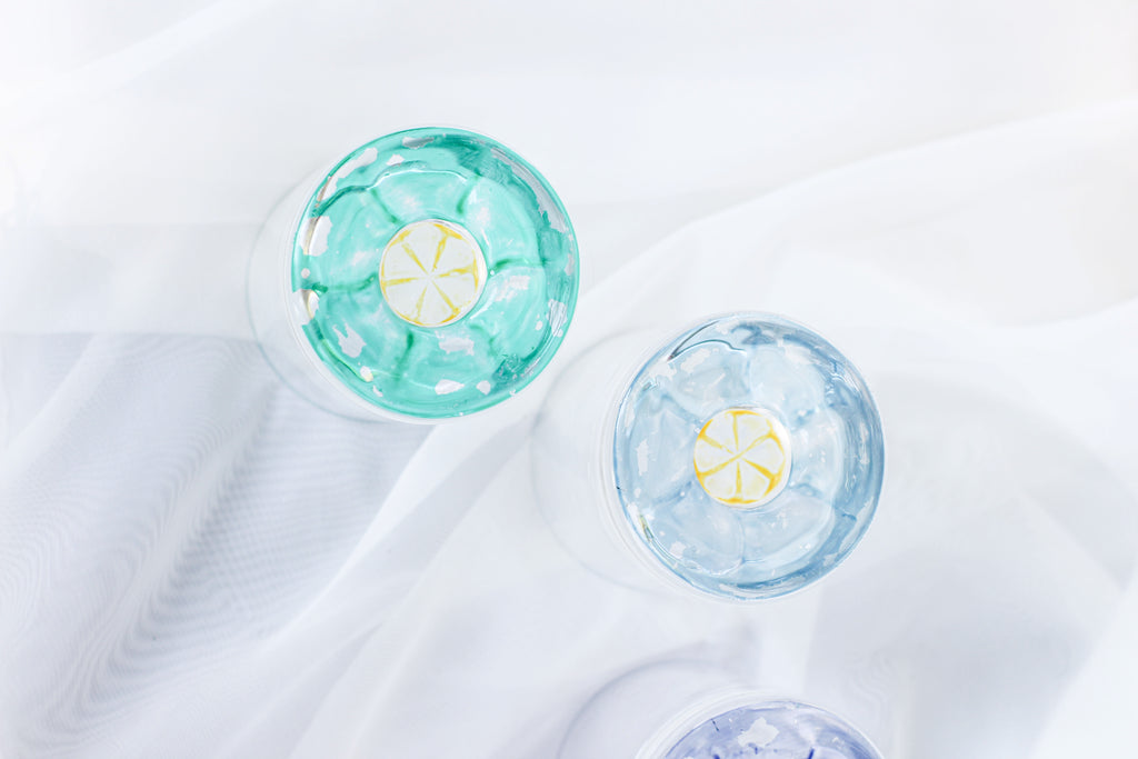 Rainbow Colored Glass Set