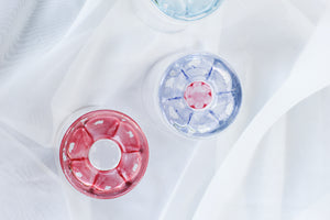 Rainbow Colored Glass Set