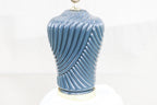 Navy Blue Art Deco Lamp