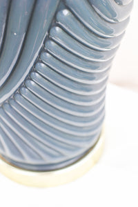 Navy Blue Art Deco Lamp