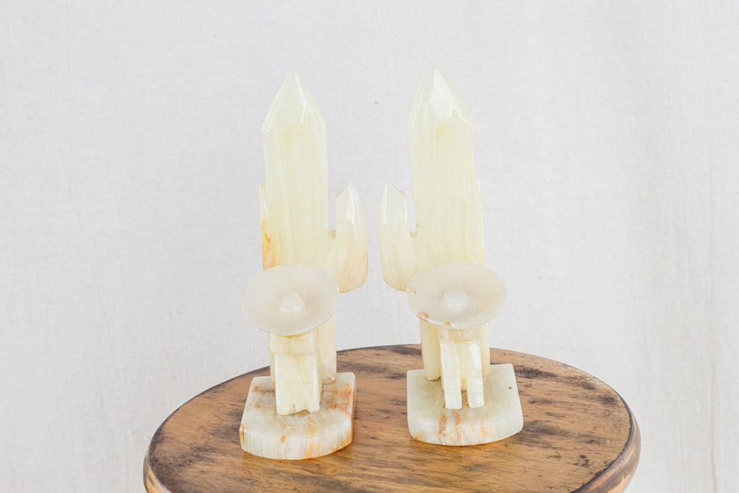 Onyx Cactus Bookends