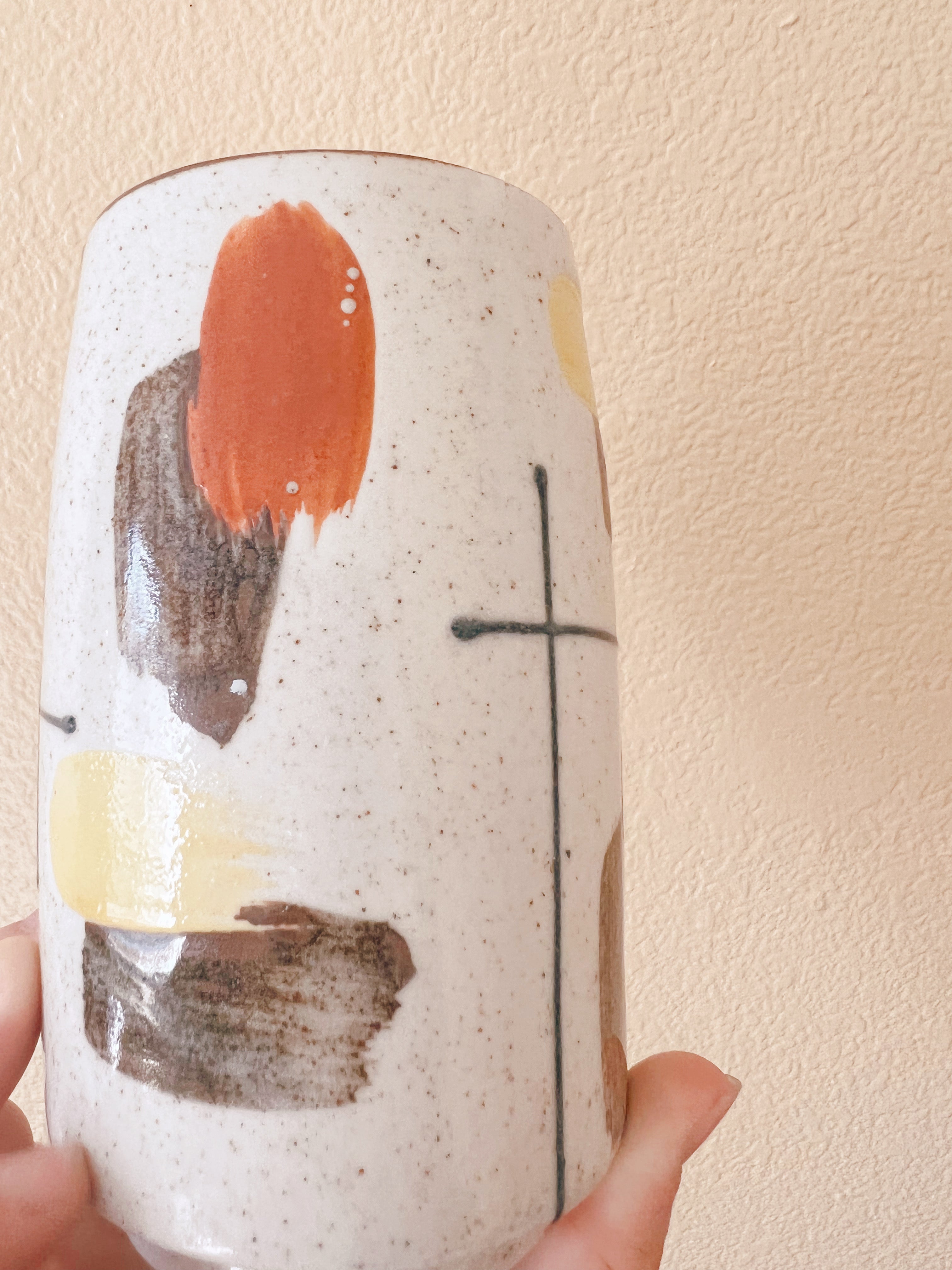 Abstract Stoneware Mug