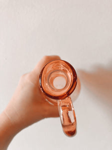 Little Pink Glass Pitcher