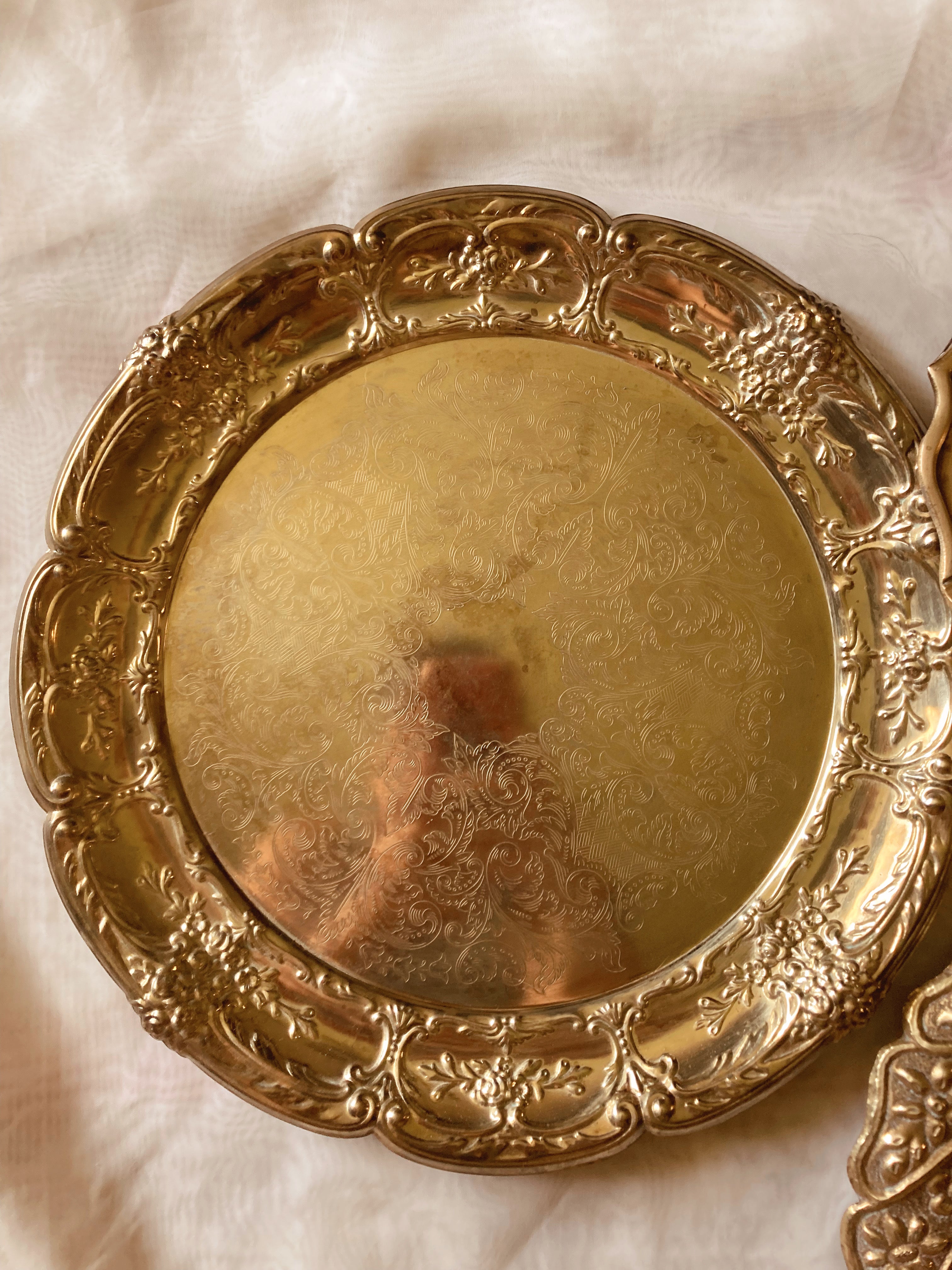 Brass Platter Set