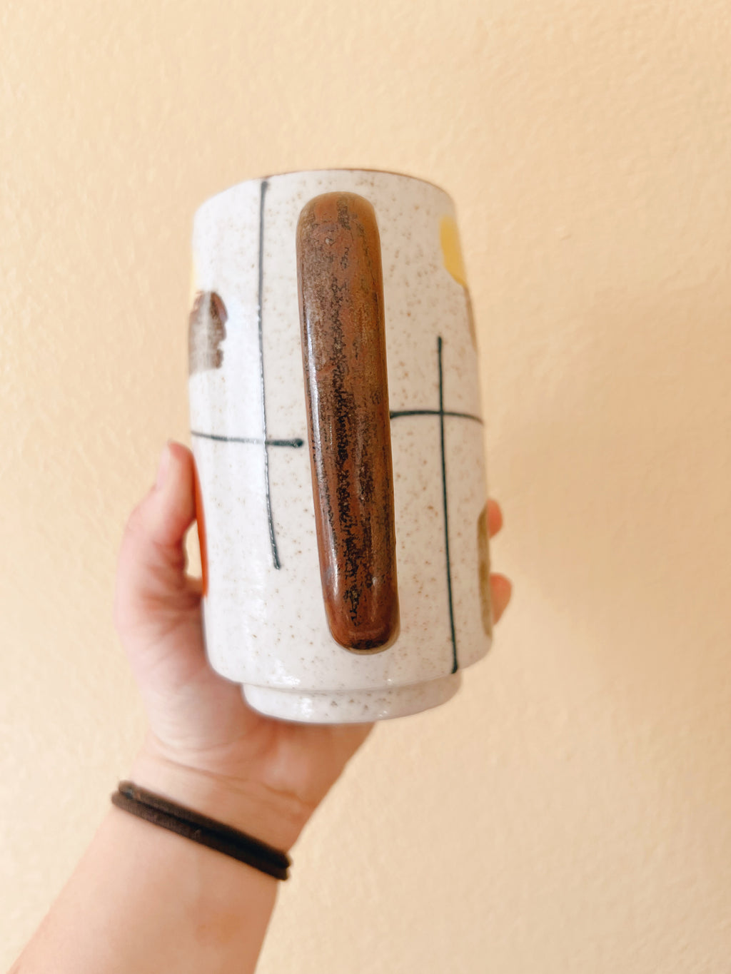 Abstract Stoneware Mug